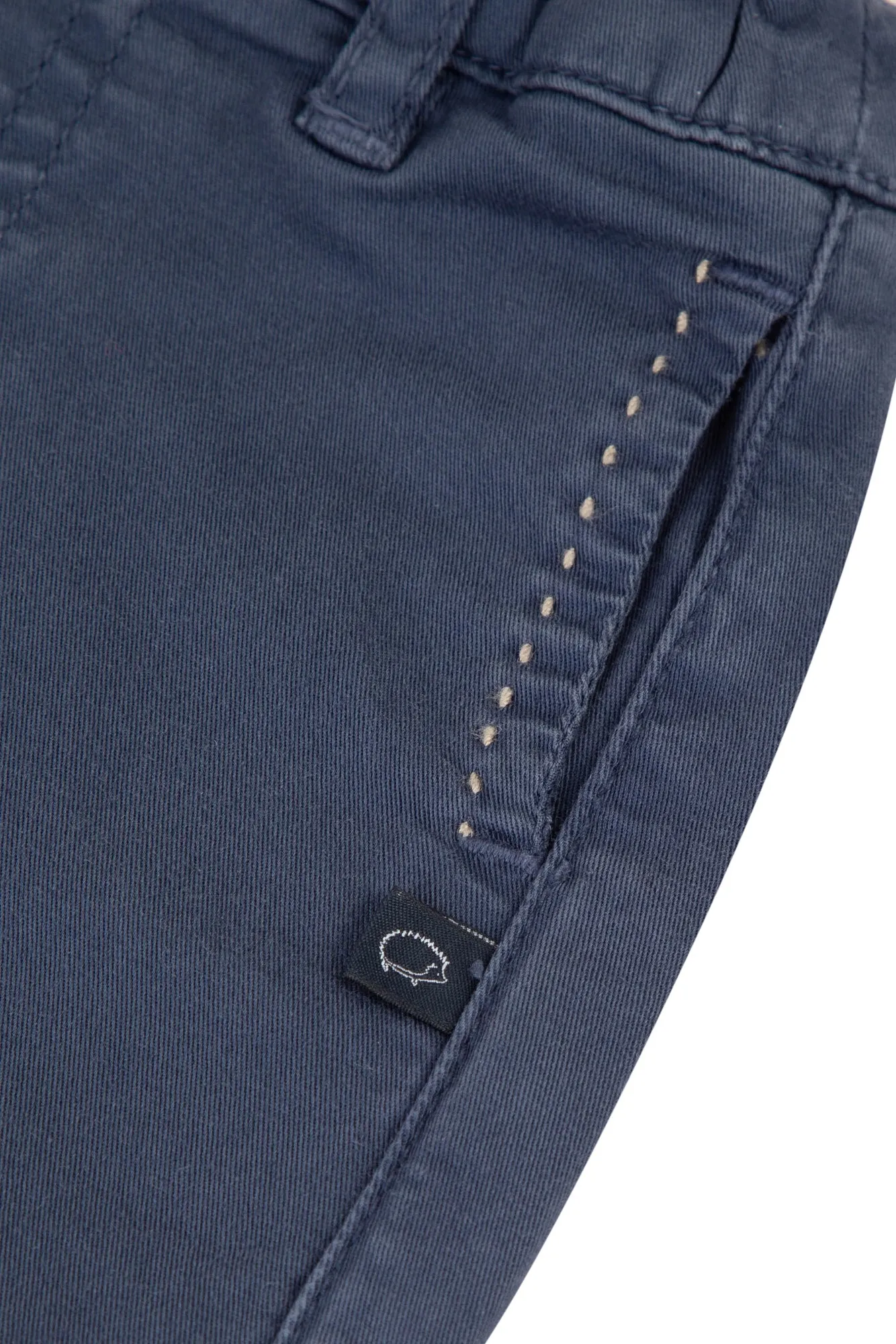 Trousers - Navy blue twill