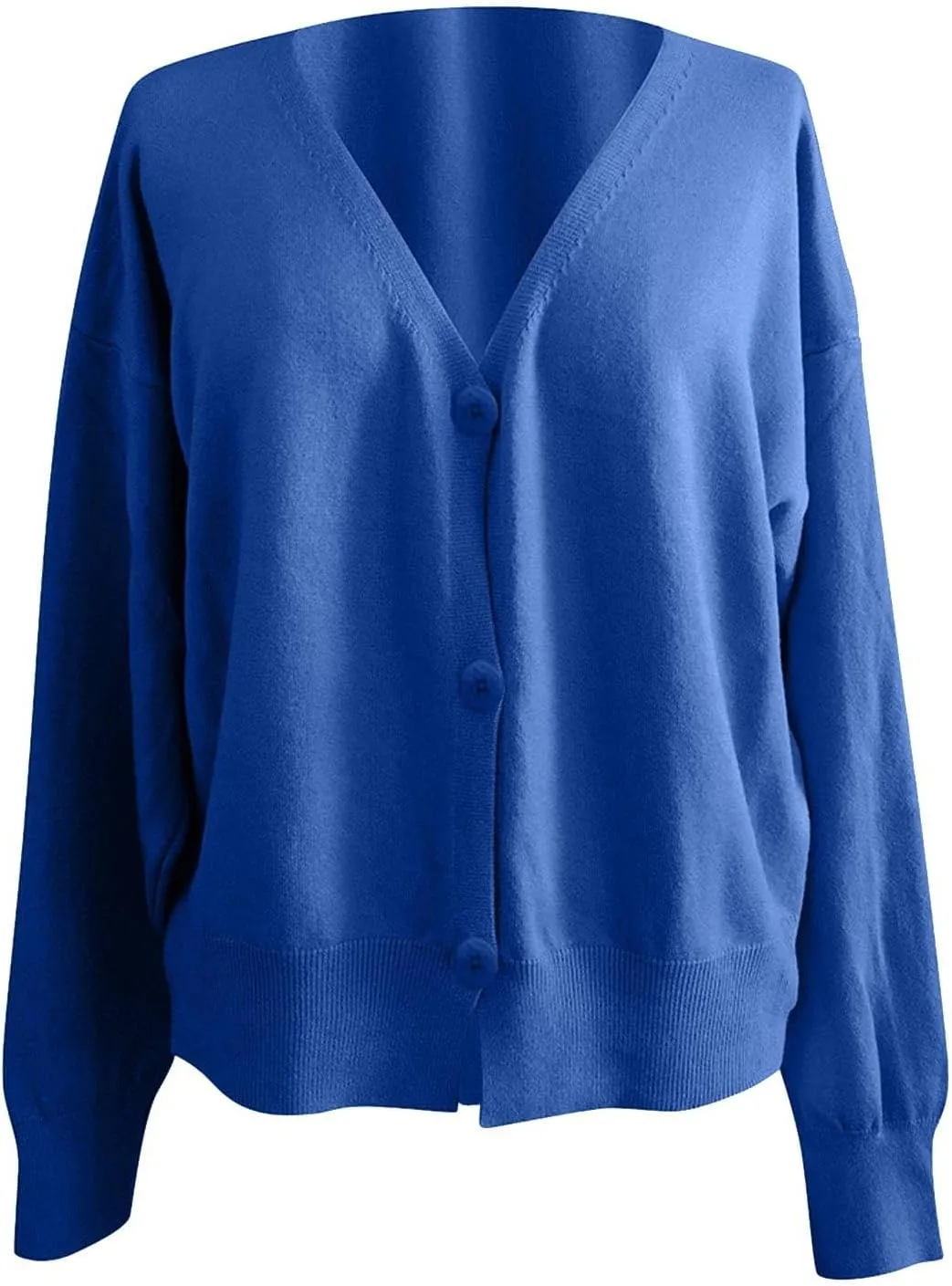 Women's Cardigan Sweaters 2025 V-Neck Button Cashmere Crop Tops Long Sleeve Knit Sweater Soft Warm Knitted Outwear