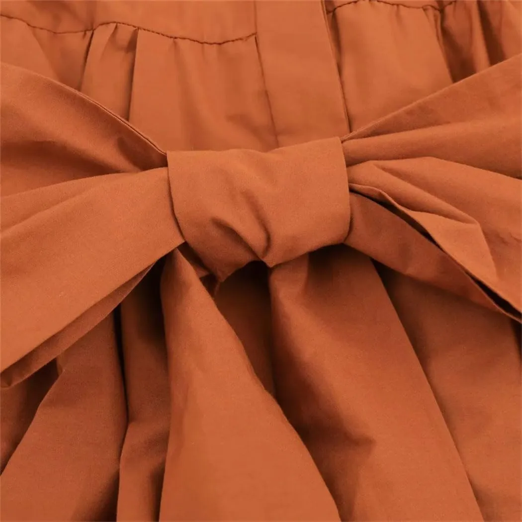 Women's Shirt Dress Short Sleeve Lapel Collar Button Front Casual Chic Spring Summer Breathable Sundress