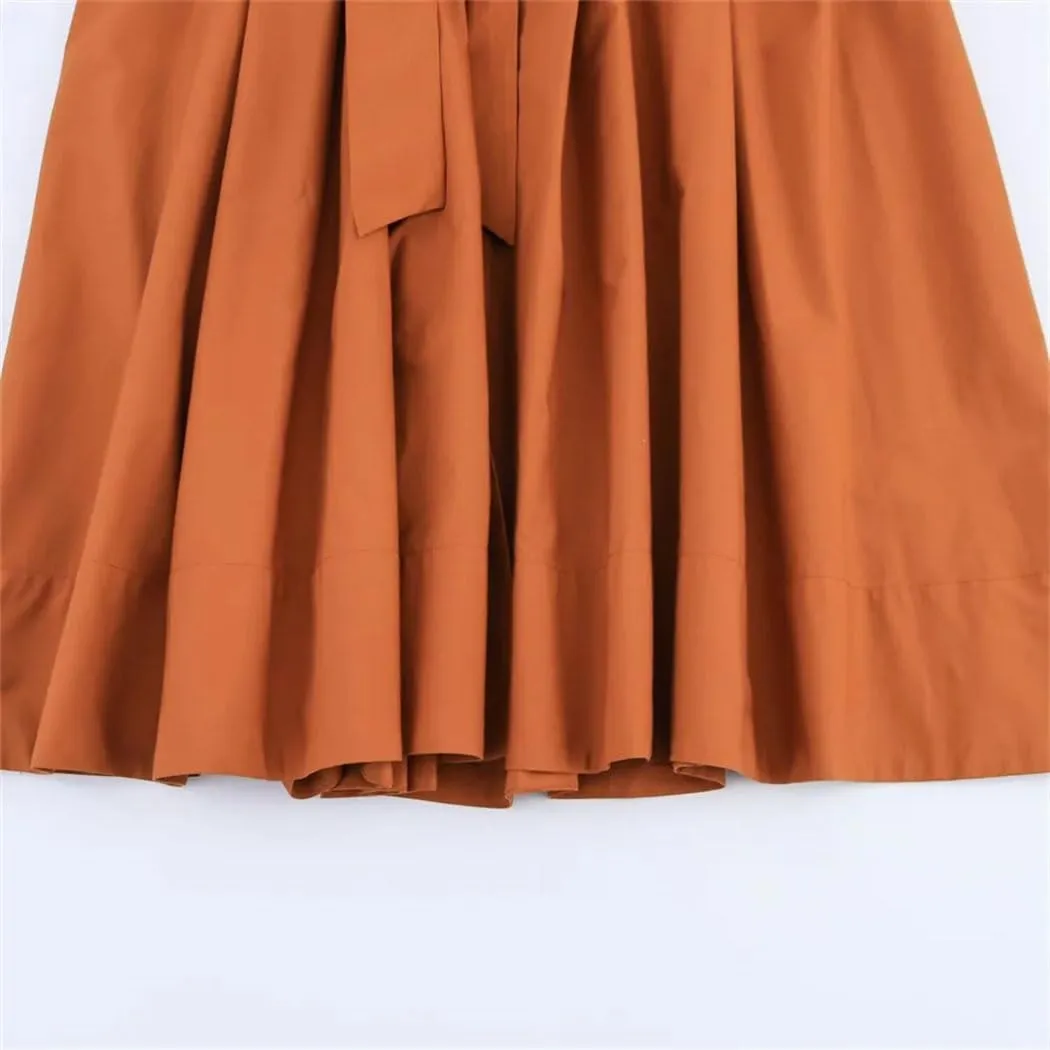 Women's Shirt Dress Short Sleeve Lapel Collar Button Front Casual Chic Spring Summer Breathable Sundress