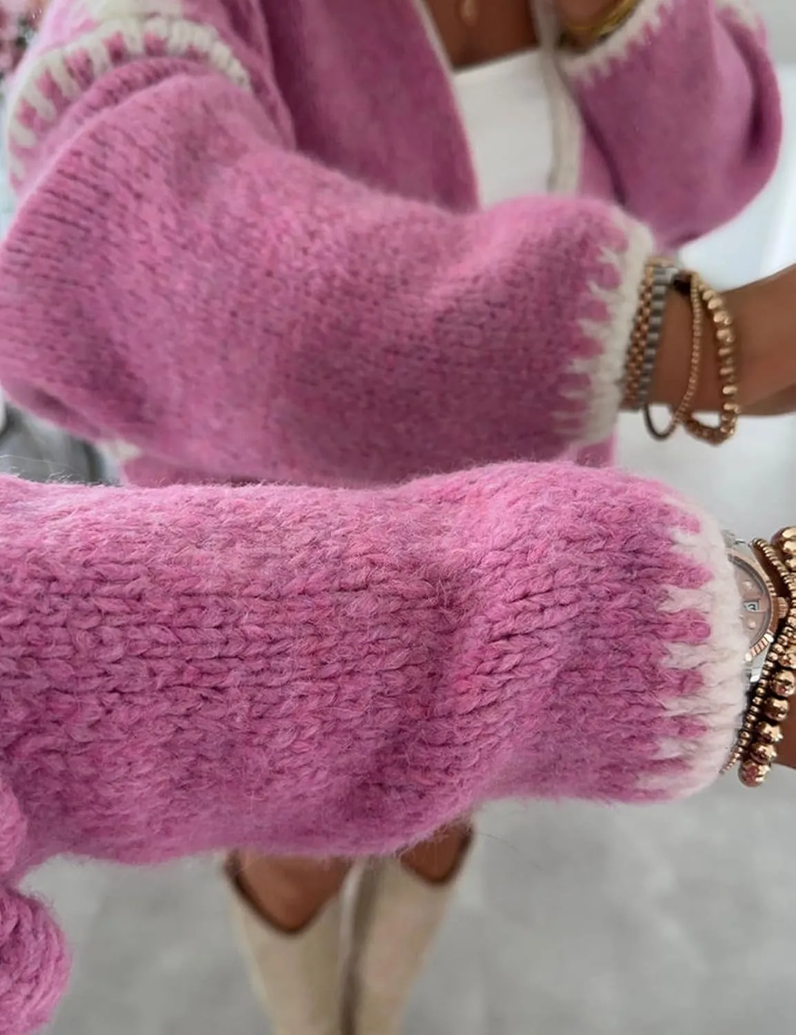 Yimoon Womens Oversized Chunky Cardigan Sweater Open Front Long Sleeve Soft Knitted Cardigan Outwear