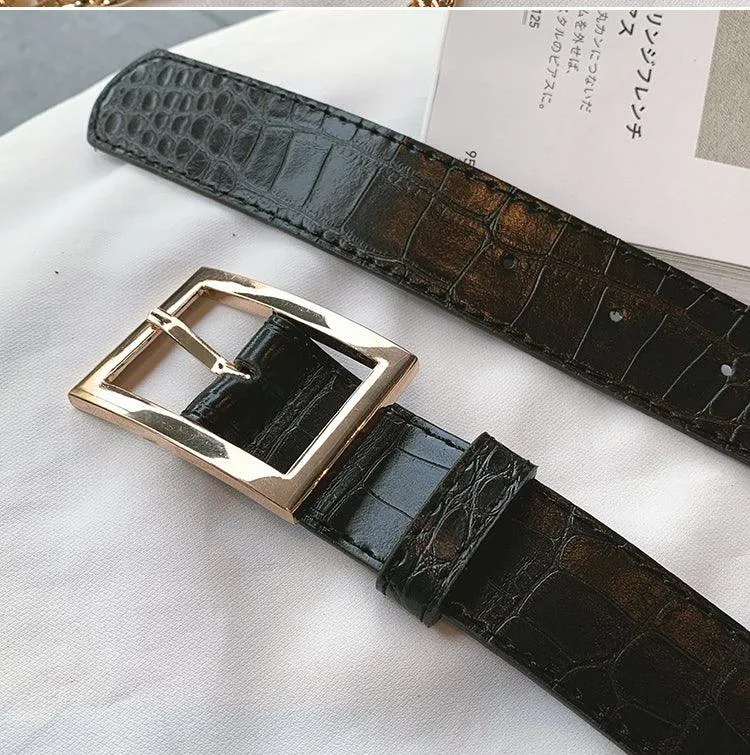 Youthful Versatile Casual Belt in PU Leather